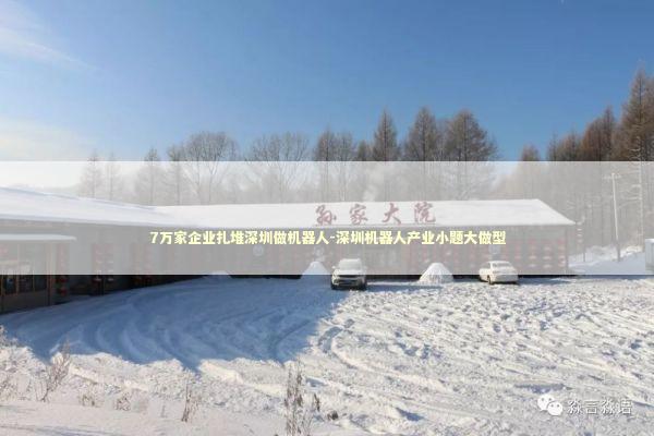 7万家企业扎堆深圳做机器人-深圳机器人产业小题大做型