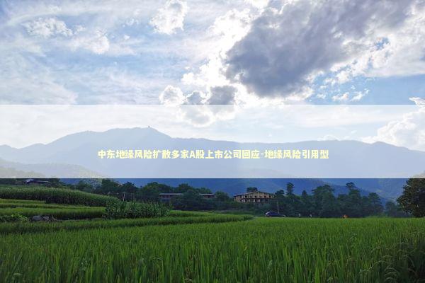 中东地缘风险扩散多家A股上市公司回应-地缘风险引用型