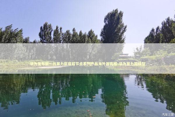 华为发布新一代算力底座超节点系列产品海外首亮相-华为算力趣味型
