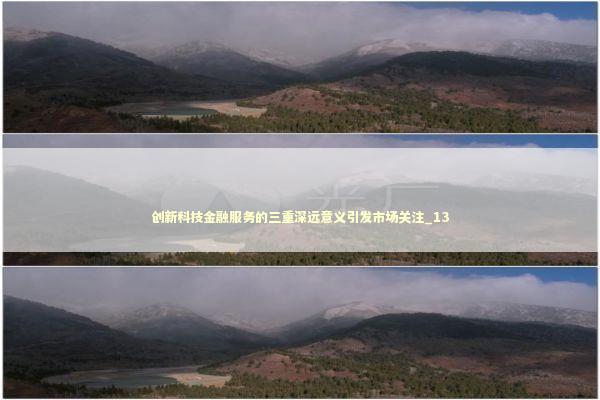 创新科技金融服务的三重深远意义引发市场关注_13